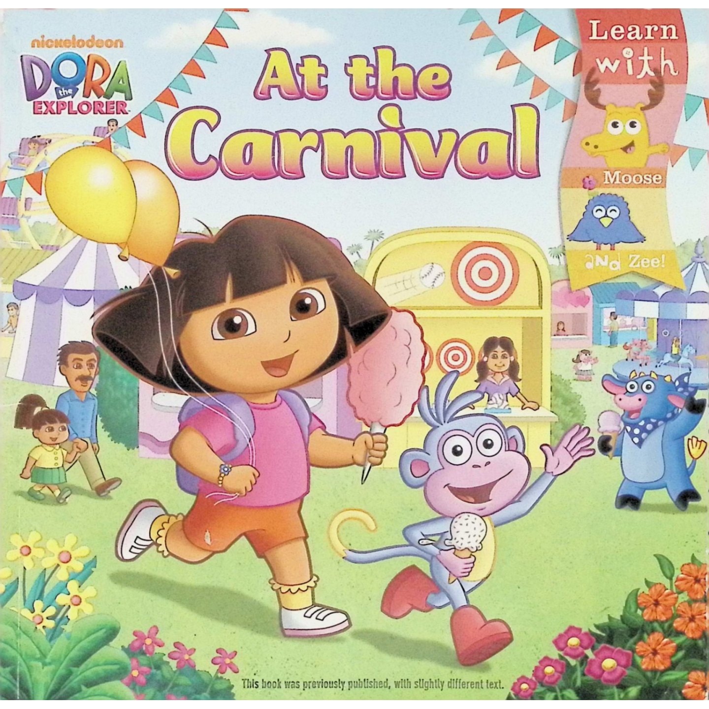 多拉探险家图书馆原版书英语绘本在嘉年华Dora适合36岁女孩阅读的彩色冒险故事书帮助孩子学习地图使用团队合作和解决问题能力