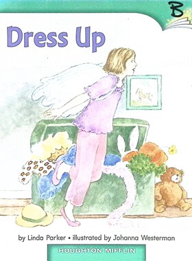 英语原版书DressUp装扮游戏绘本由琳达帕克创作约翰娜韦斯特曼绘制插画霍顿米夫林出版社出版这本色彩鲜艳的绘本通过角色扮演游