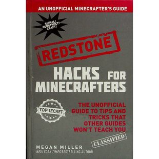 我的世界红石黑客原版书英语游戏攻略青少年适读RedstoneHacks非官方指南提供独家技巧教你建造红石装置超过100张截图详解红石电