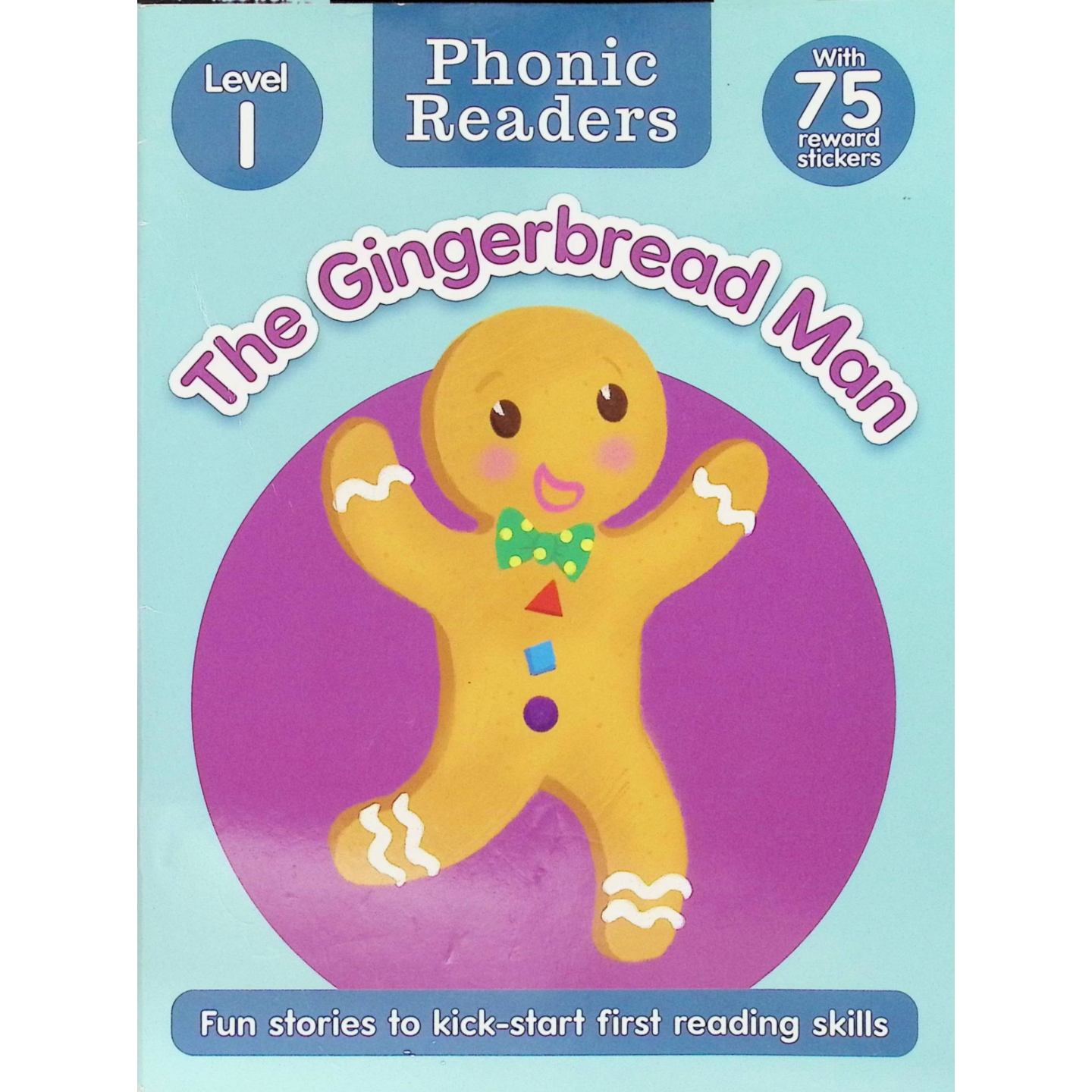 英语原版书自然拼读读本PhonicReaders系列姜饼人绘本凯莉刘易斯著米哈尔米哈尔斯基绘经典童话故事结合自然拼读练习含75个奖励