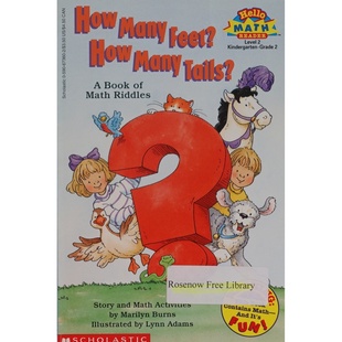 英语原版书你好数学阅读器系列多少只脚多少条尾巴Fun数学启蒙绘本亲子共读玛丽莲伯恩斯著通过趣味谜语培养孩子加减法逻辑推理