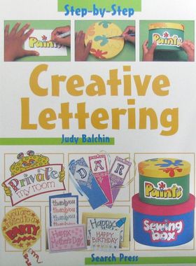 英语原版引进分步系列StepbyStep创意字体设计艺术手工绘本适合710岁儿童学习字母设计书法技巧和手工制作激发创造力制作个性化