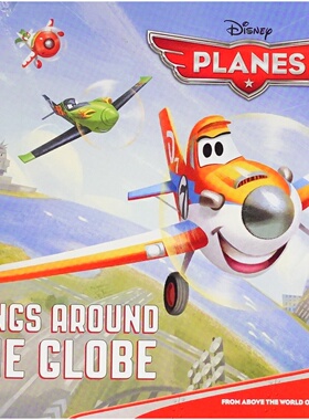 迪士尼Planes原版英语绘本环游世界Pictureback系列讲述Dusty追逐梦想的冒险故事适合36岁儿童亲子共读培养友谊与坚持梦想的品质