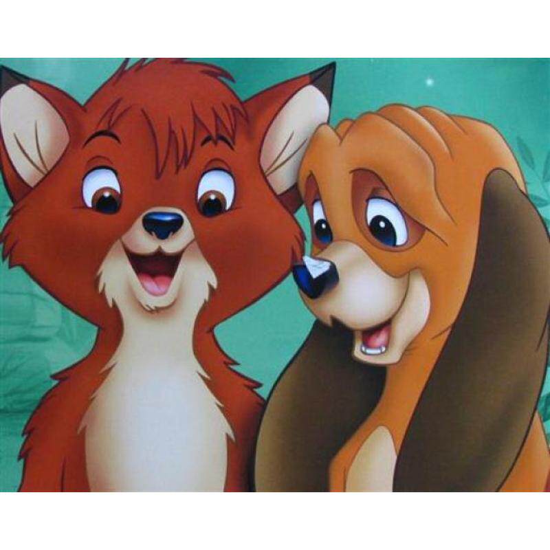 the fox and the hound by disney平装disney狐狸与猎狗