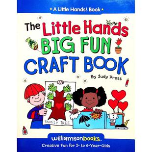 小手书系列原版引进英语亲子手工书TheLittleHandsBigFunCraftBook茱迪普雷斯著洛雷塔特雷佐比昂多绘适合36岁儿童创意手工制