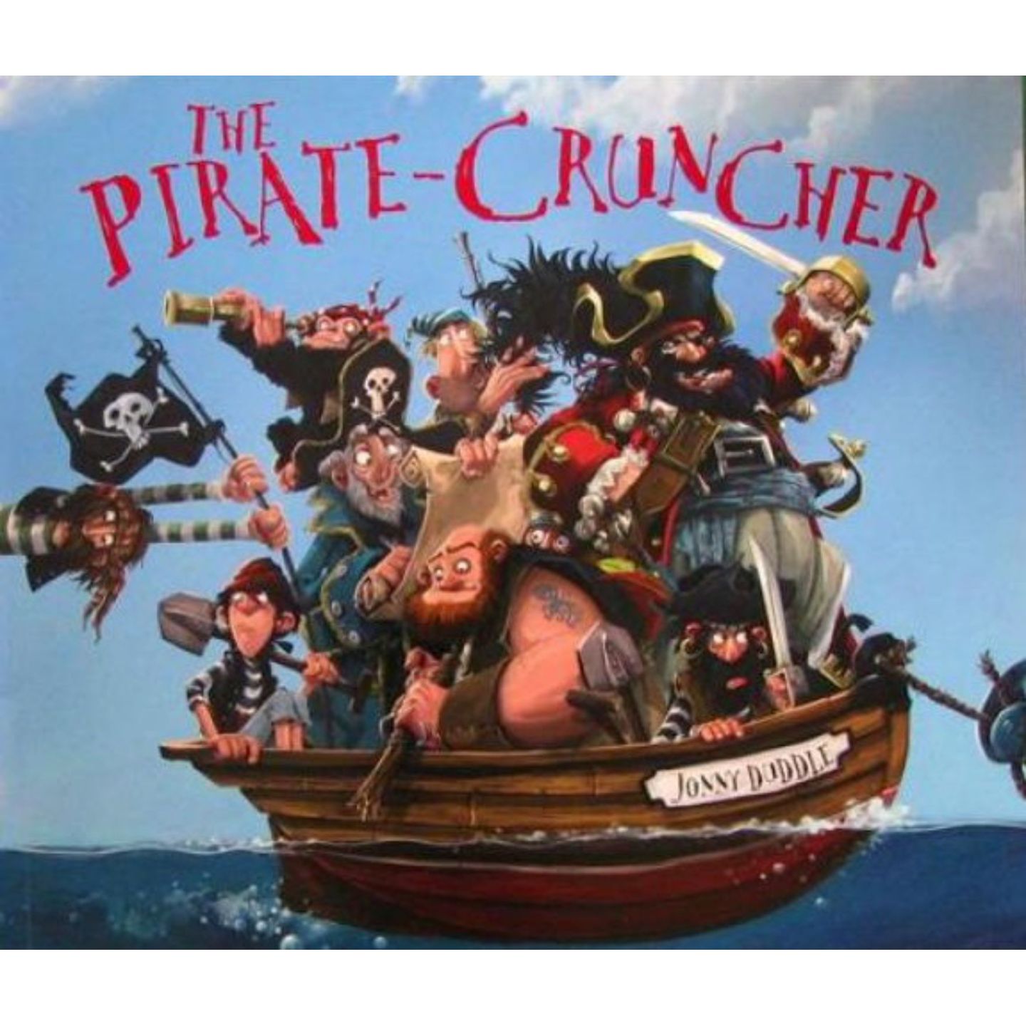 乔尼达德尔原版书ThePirateCruncher英语绘本亲子共读冒险故事适合36岁儿童阅读的幽默海盗主题绘本讲述紫胡子船长寻宝的惊险旅