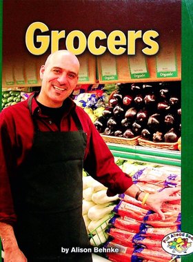 英语原版书领先图书社区帮手系列Grocers杂货商职业认知绘本适合710岁儿童了解社区职业和社会科学知识的彩色照片绘本书籍