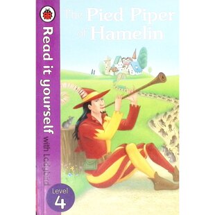 小瓢虫自主阅读系列原版英语绘本哈梅林的花衣魔笛手经典格林童话改编适合36岁儿童阅读培养诚实守信品格学习简单英语词汇句型