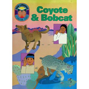 英语原版手语文学系列绘本郊狼与山猫SignLanguage适合710岁儿童亲子共读彩色插画纳瓦霍族民间故事基础手语学习文化教育读