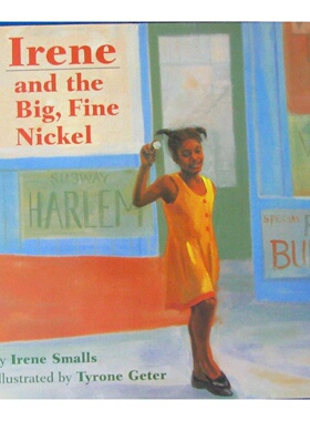 英语原版书艾琳和镍币绘本书亲子共读Irene成长故事讲述七岁女孩在20世纪50年代哈莱姆区的温馨故事插画精美适合710岁儿童阅读培