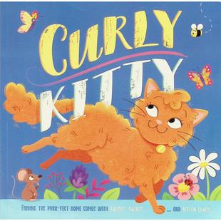 英语原版书CurlyKitty卷毛猫咪绘本亲子共读适36岁充满爱和接纳的故事引导孩子思考如何与他人相处以及接纳自己的独特之处