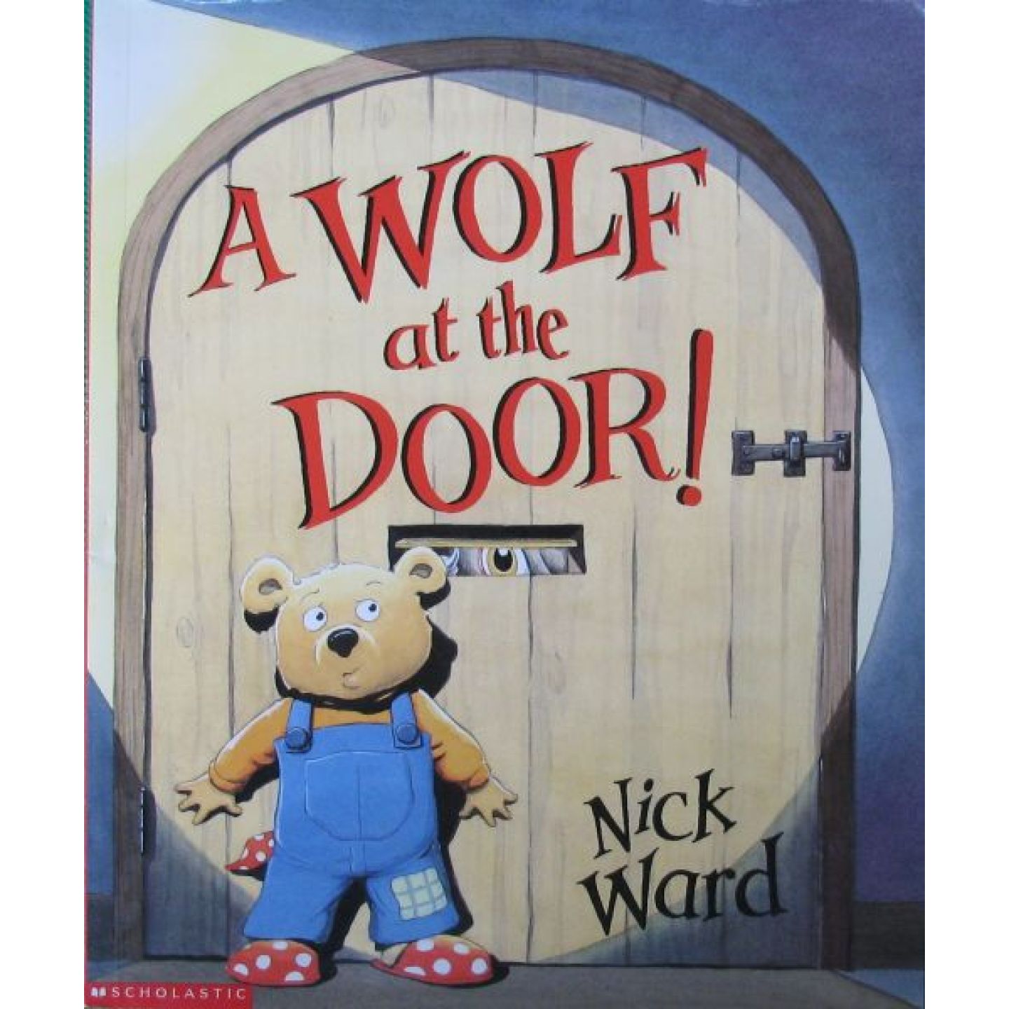 英文原版图书门口有狼绘本