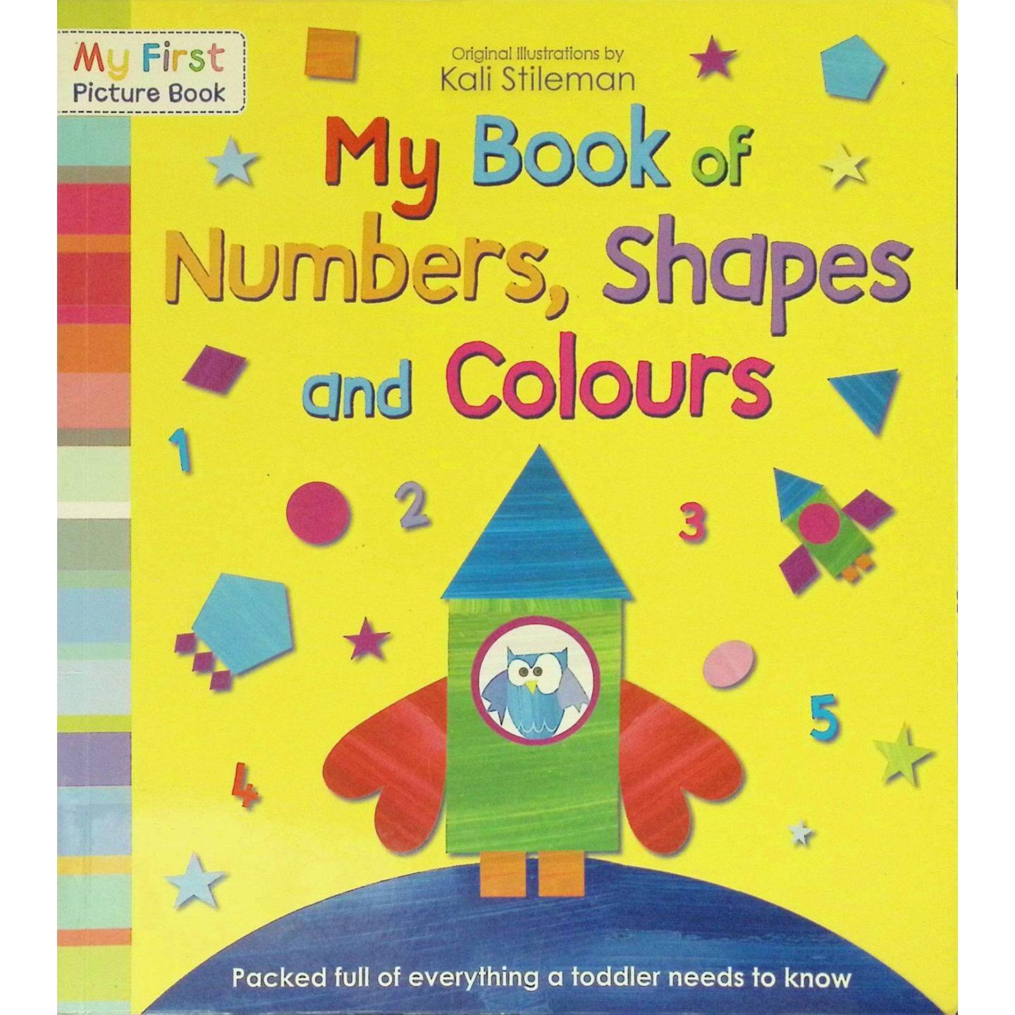 卡莉斯蒂尔曼MyFirstPictureBook系列英语原版启蒙绘本我的数字形状和颜色书专为02岁幼儿设计的彩色图画书通过生动插画帮助孩子