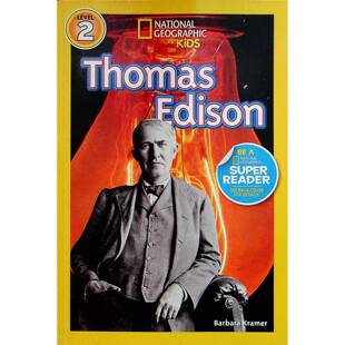 国家地理读者系列原版英语绘本ThomasEdison讲述发明家爱迪生的生平故事适合710岁儿童的科学历史人物传记配有精美图片激发阅读