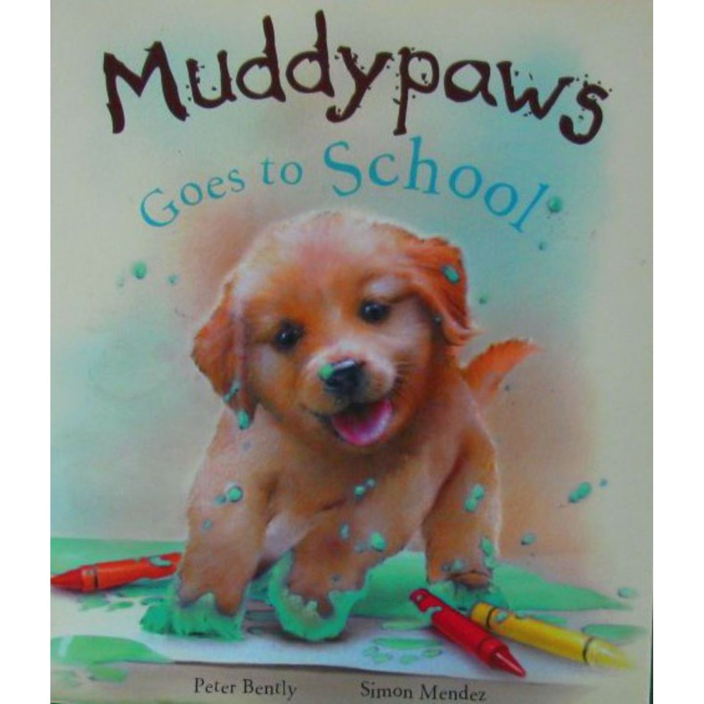 英文原版图书泥巴爪爪上学记