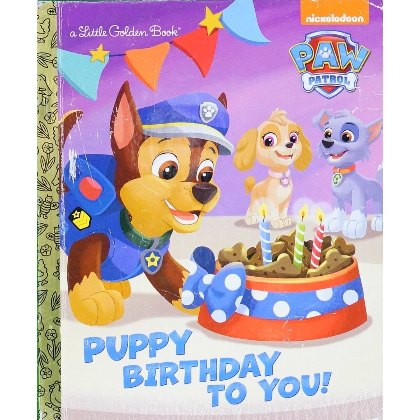 小金书原版引进汪汪队生日快乐英语绘本亲子共读PuppyBirthdaytoYou彩色插图温馨友谊故事适合36岁儿童阅读培养合作分享意识