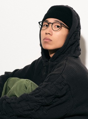 MULNAT目奈Comfort Series不锈钢无螺丝近视黑色原创眼镜框男女潮