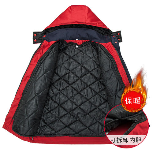 加厚工作服棉袄套装冬季