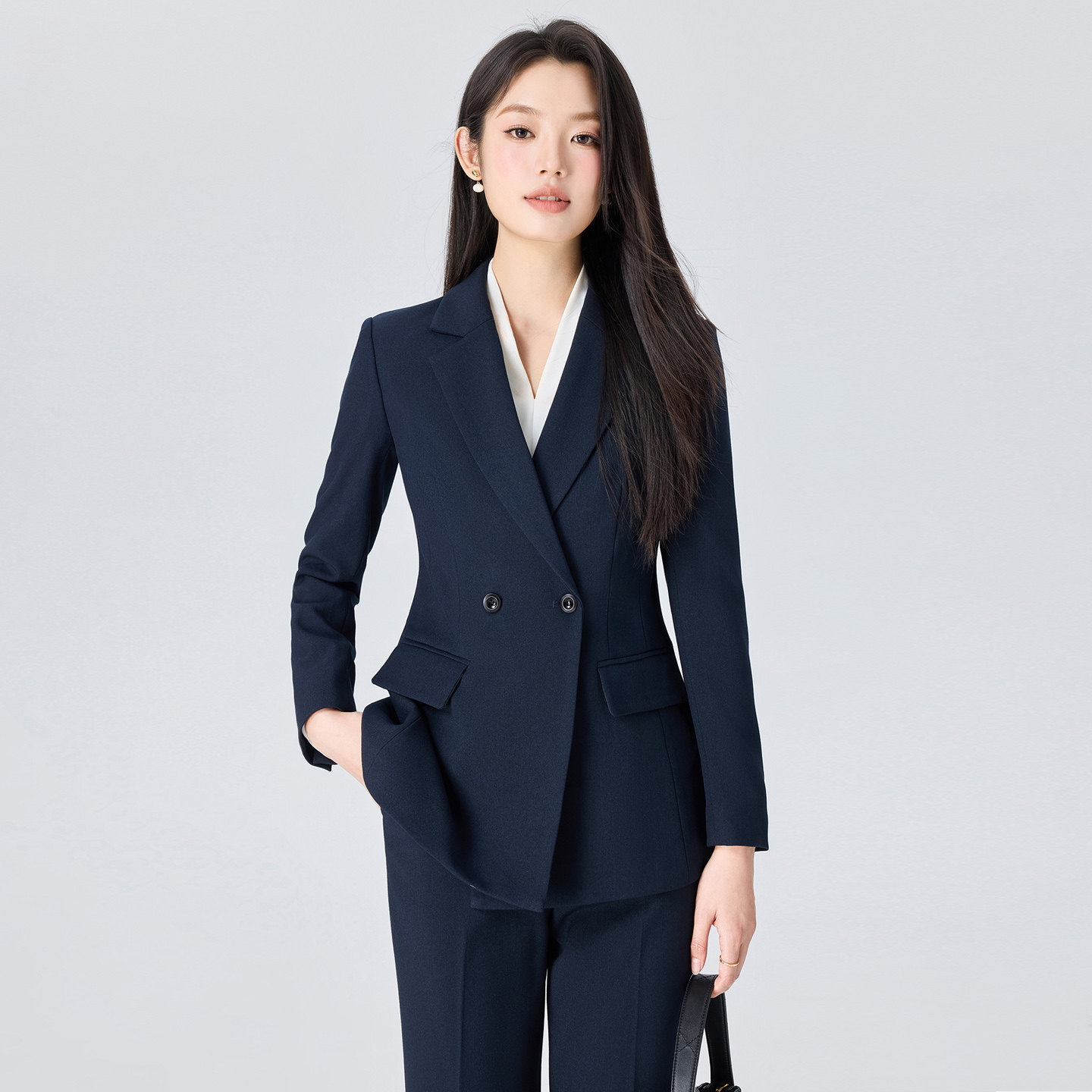 西装套装女大学生公务员面试职业正装穿搭通勤休闲新款西服外套