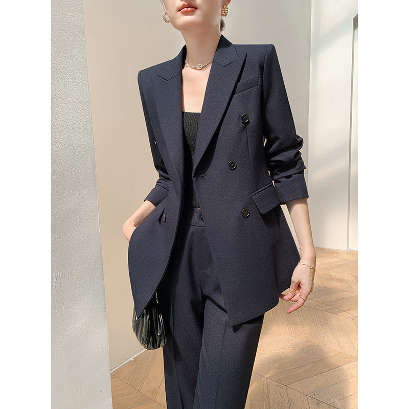 职业西装套装女士西服阔腿裤2026秋冬新款高级感气质女神范工作服