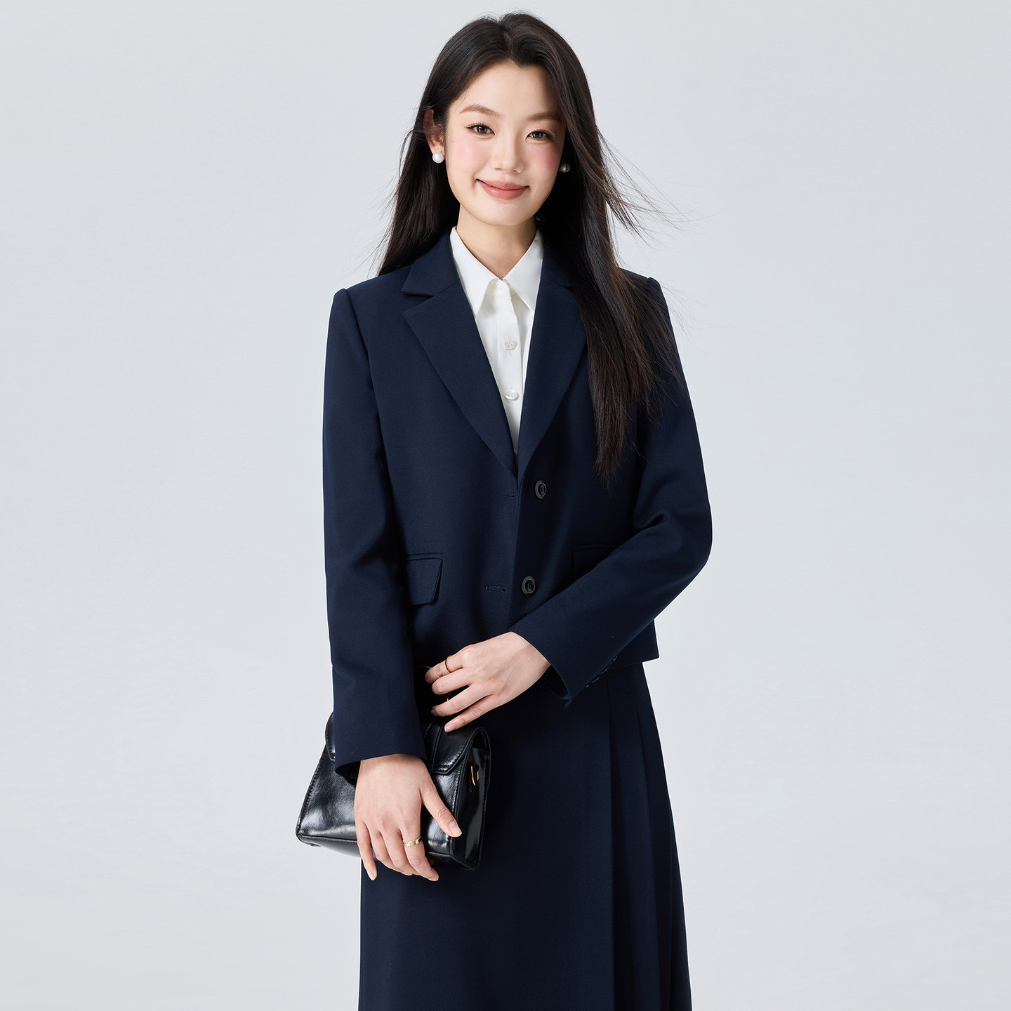 教资面试西装套装女大学生职业正装小个子穿搭休闲学院风西服外套