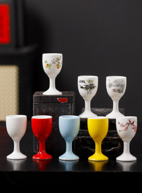 家用陶瓷酒具品酒小杯