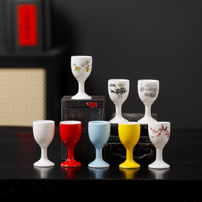家用陶瓷酒具品酒小杯