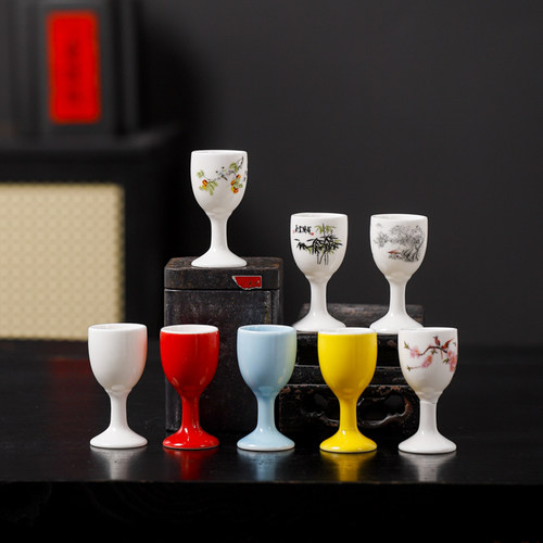 家用陶瓷酒具品酒小杯