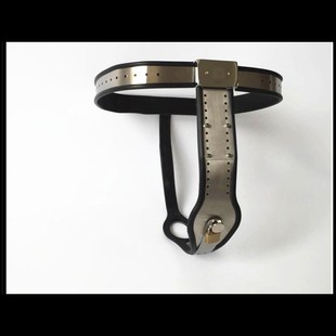 佩属带锁上锁的安全铁内裤加锁女士贞操裤女长戴穿金期贞操锁永久