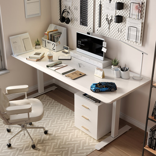 WZO稳稳升降桌实木双电机