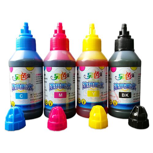 正品 另色鬼4色染料墨水 佳能喷墨打印机墨盒连供填充墨水100ML