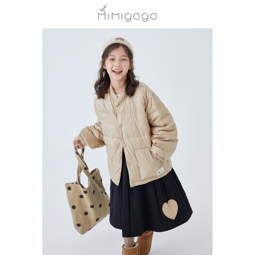 MIMIGOGO亲子款无领羽绒服