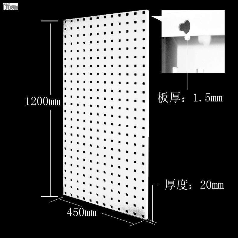 사각형 구멍 도구 교수형 플레이트 랙 구멍 플레이트 선반 디스플레이 랙 도구 벽 하드웨어 재료 도구 랙 후크