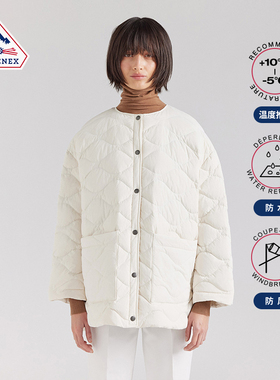 Pyrenex 女士羽绒外套宽松圆领鸭绒中长款羽绒服24年 SIENNA