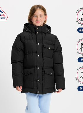 Pyrenex 童装羽绒服法国鸭绒连帽宽松加厚保暖儿童夹克25年 SOAL