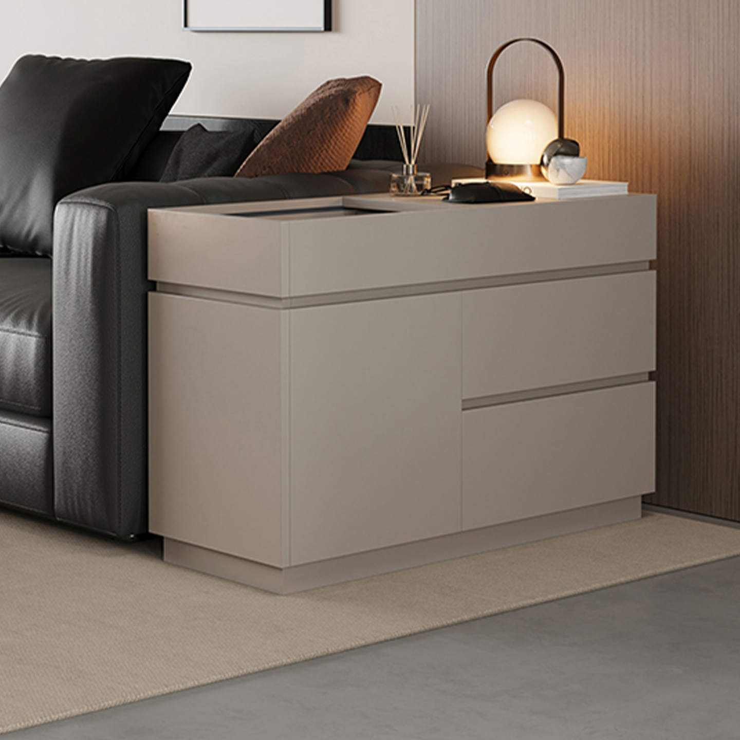 实木沙发边柜侧边柜家用茶水柜客厅矮柜窄柜多功能边几柜置物柜子