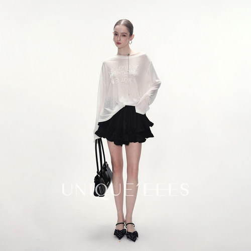 【参加】尢壹/UNIQUE'EEES【芭蕾精灵】荷叶边蓬蓬裙裤U6214716