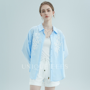 尢壹夏季 刚需法国雨露麻轻适ROW风度假感防晒衬衫