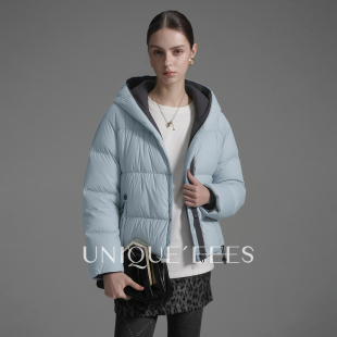 【参加】尢壹/UNIQUE'EEES【不止少女】双面穿连帽羽绒服U6211752