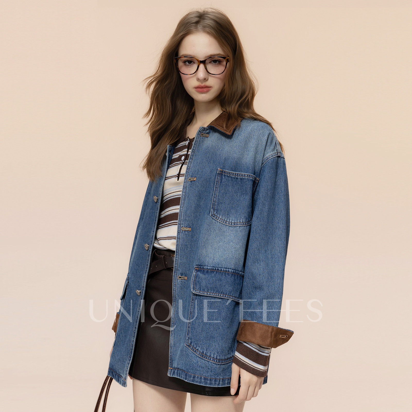 尢壹/UNIQUE'EEES【摩登时代】复古牛仔外套U5318108