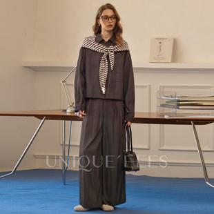 牛仔衬衫 尢壹 韩系时髦 EEES 三件套U5317504 UNIQUE