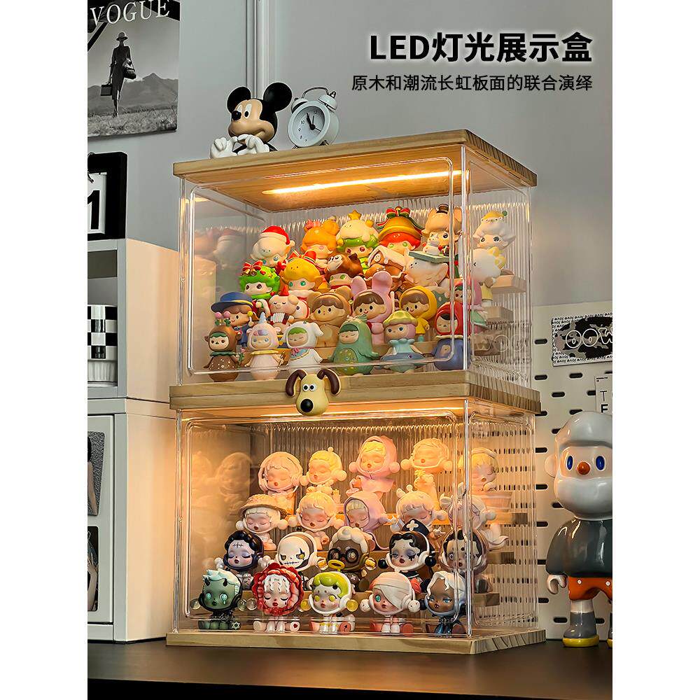 手工制作的展示柜盲盒存储展示架乐高积木泡沫集市丙烯酸墙饰品透