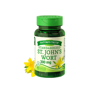 圣约翰草提取物片焦虑多巴胺受体激动剂抑郁血清素补充胶囊保健品