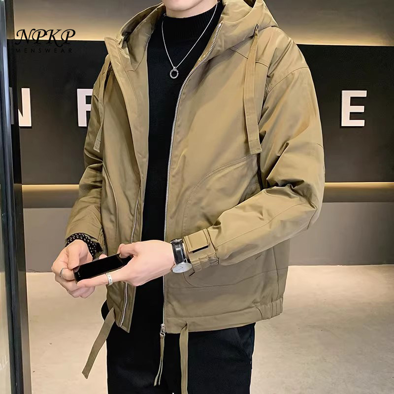 外套男秋冬款2025新款加厚保暖二棉棉衣潮流帅气棉服潮牌男装衣服