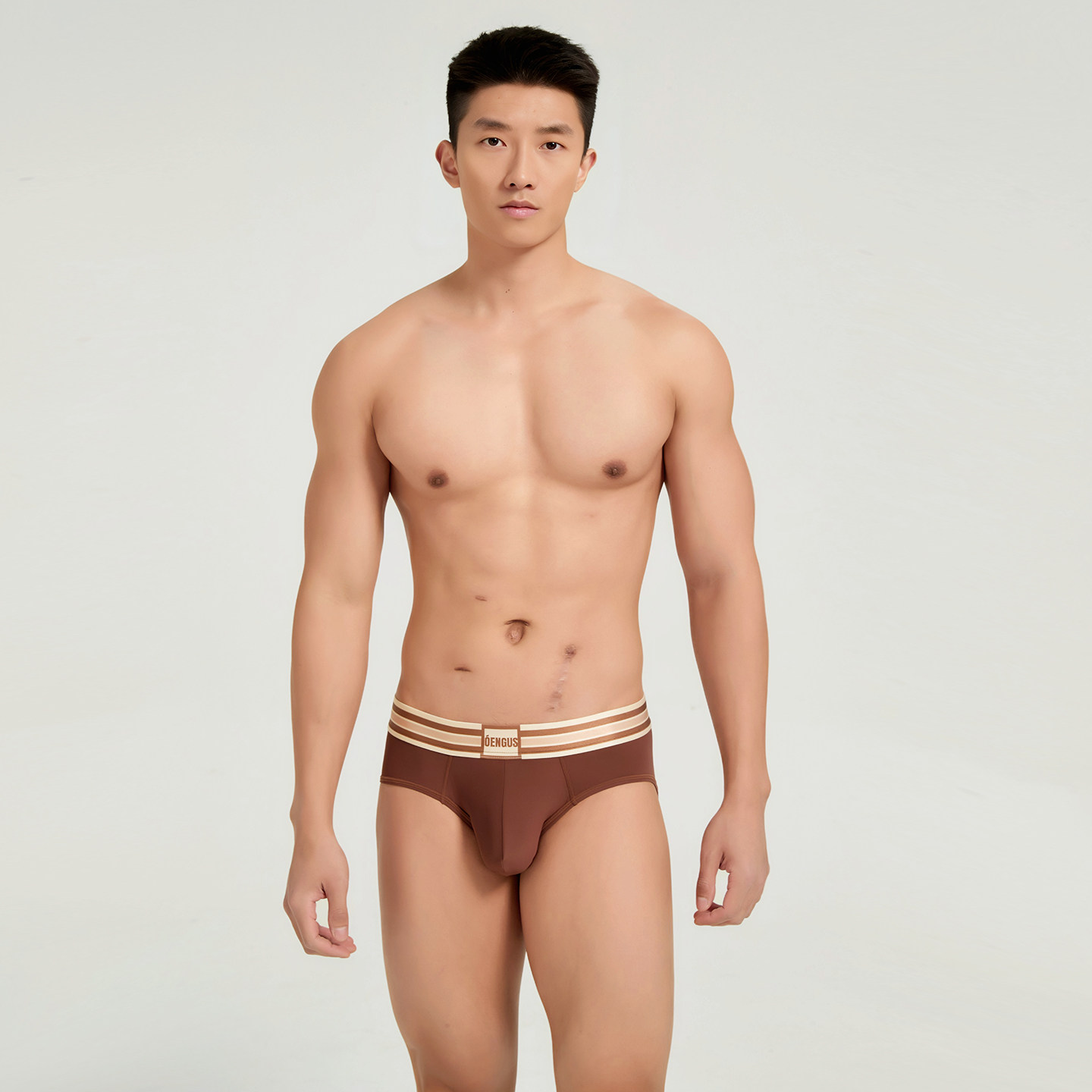 【新品LULU同款】Oengus棕色美拉德男三角裤男内裤性感运动透气,女士内衣/男士内衣/家居服,男三角内裤,淘宝优惠券,粉丝福利购,淘宝优惠卷