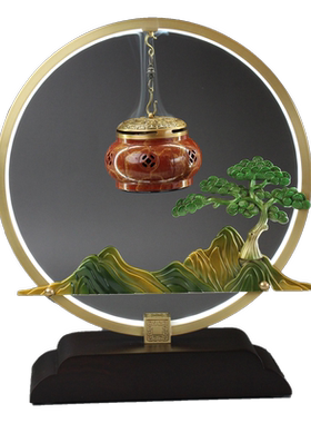 纯铜中国音乐香炉摆件台灯茶室