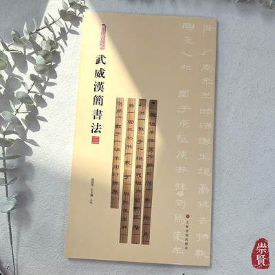 简帛书法大系武威汉简书法（三）古文字原色高清局部放大附注释毛笔练字临摹赏析字帖12开收藏考古上海书画出版社