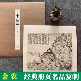 经典册页名品复制 清金农梅花图册页十一帧 宣纸单张 高精微喷