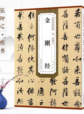 宋 张即之金刚 历代碑帖精粹 毛笔书法字帖高清原色原大简体旁注附技法解析局部放大16开经典碑帖书法 练字帖安徽美术