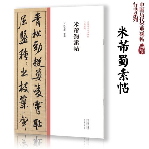 米芾蜀素帖中国历代经典碑帖行书系列行书毛笔字帖高清放大印刷初学者入门行书毛笔字帖临摹范本陈振濂编河南美术出版社